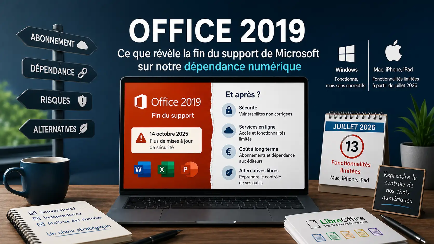 Office 2019 : ce que révèle la fin du support de Microsoft sur notre dépendance numérique